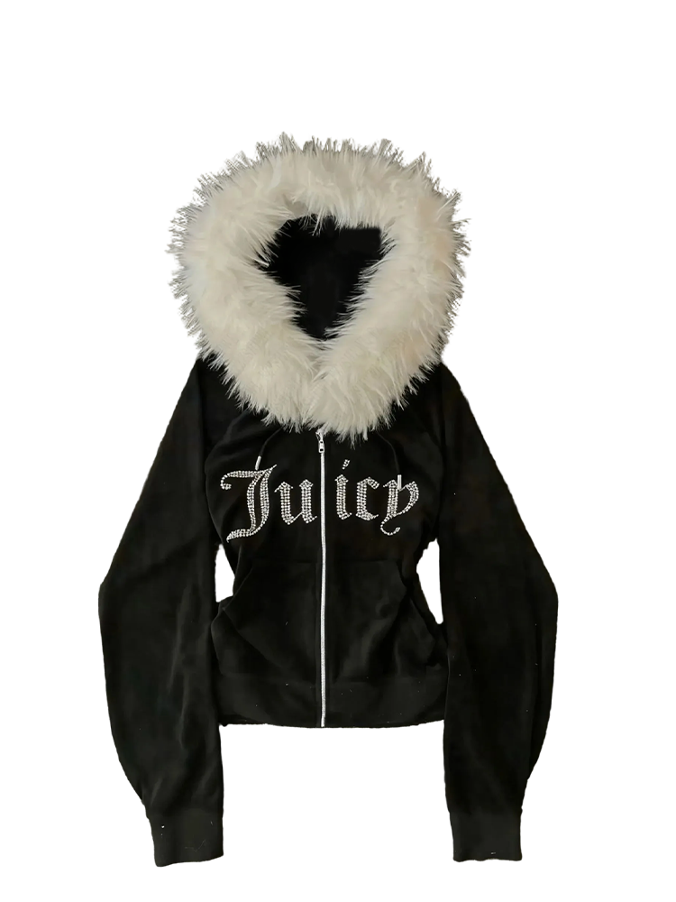 juicy Fur Zipper Jacket
