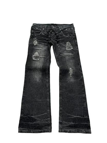 Haze Rockstar Washed Lace-Up Jeans