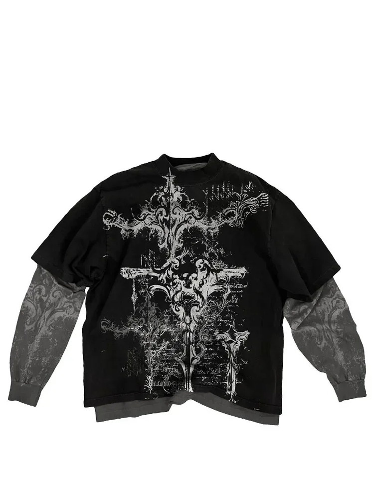 Crazy Art Double-Layer Long Sleeve